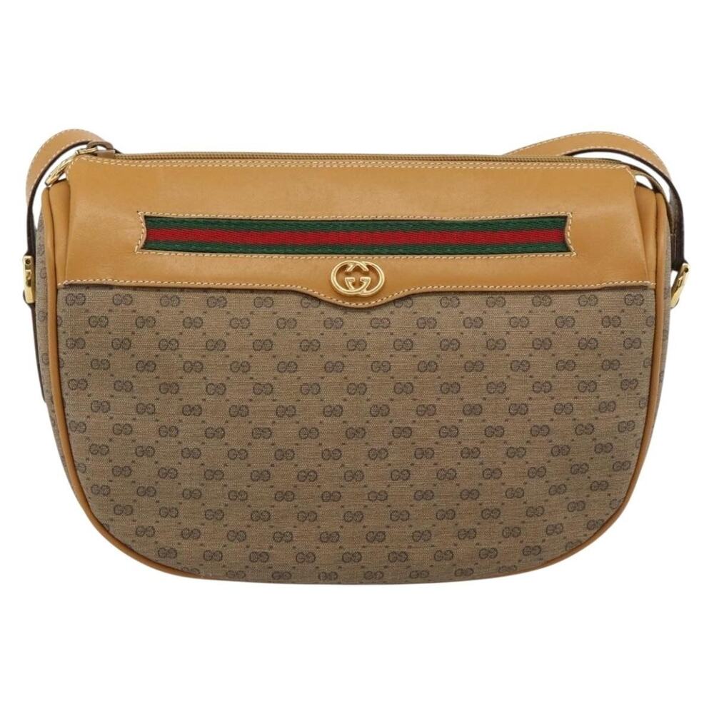 Gucci Micro GG Supreme Web Shoulder Bag Beige